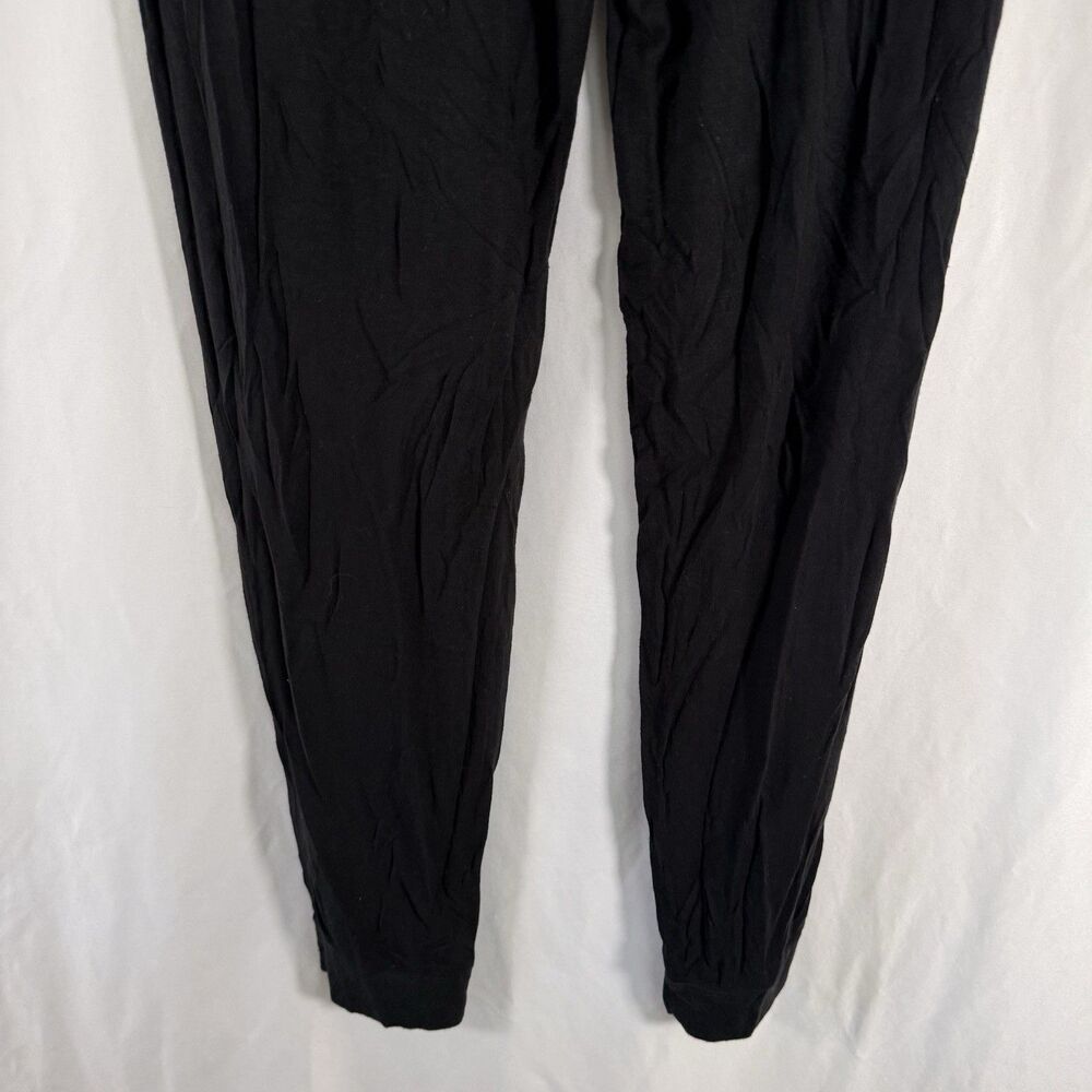 nuuds Pajama Pants Women's Medium Black Drawstring Pull On Pockets Soft - Picture 6 of 8